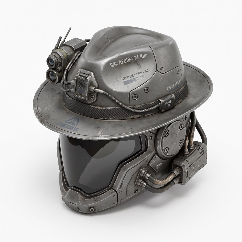 A fedora helmet generated from a player prompt